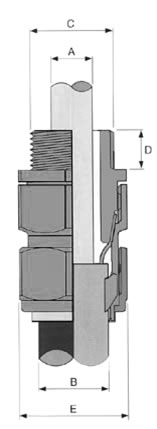 EN 50262/ BS6121 Standards CW Type Weatherproof & Waterproof (IP66) Cable Glands  